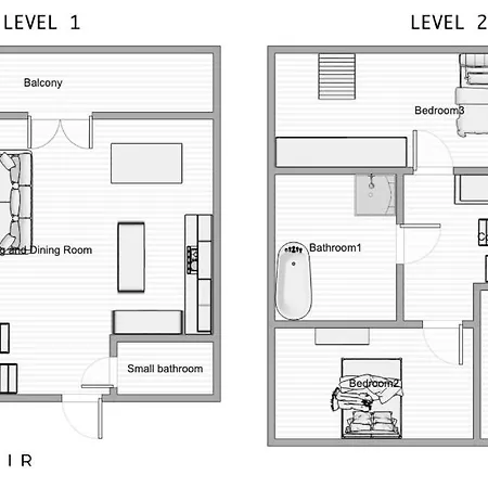 Apartment Penthouse Harmonica - Loftaffair Krakow